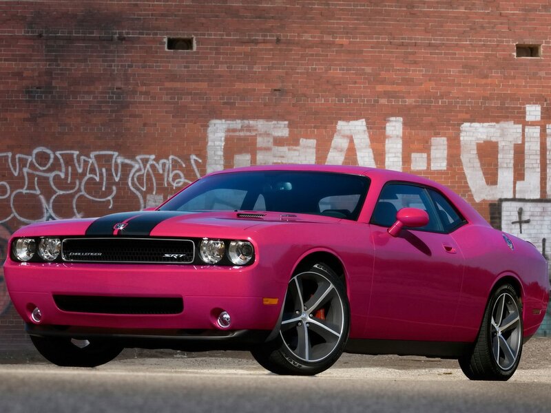 Pink Dodge Challenger SRT