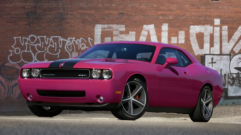 Pink Dodge Challenger SRT