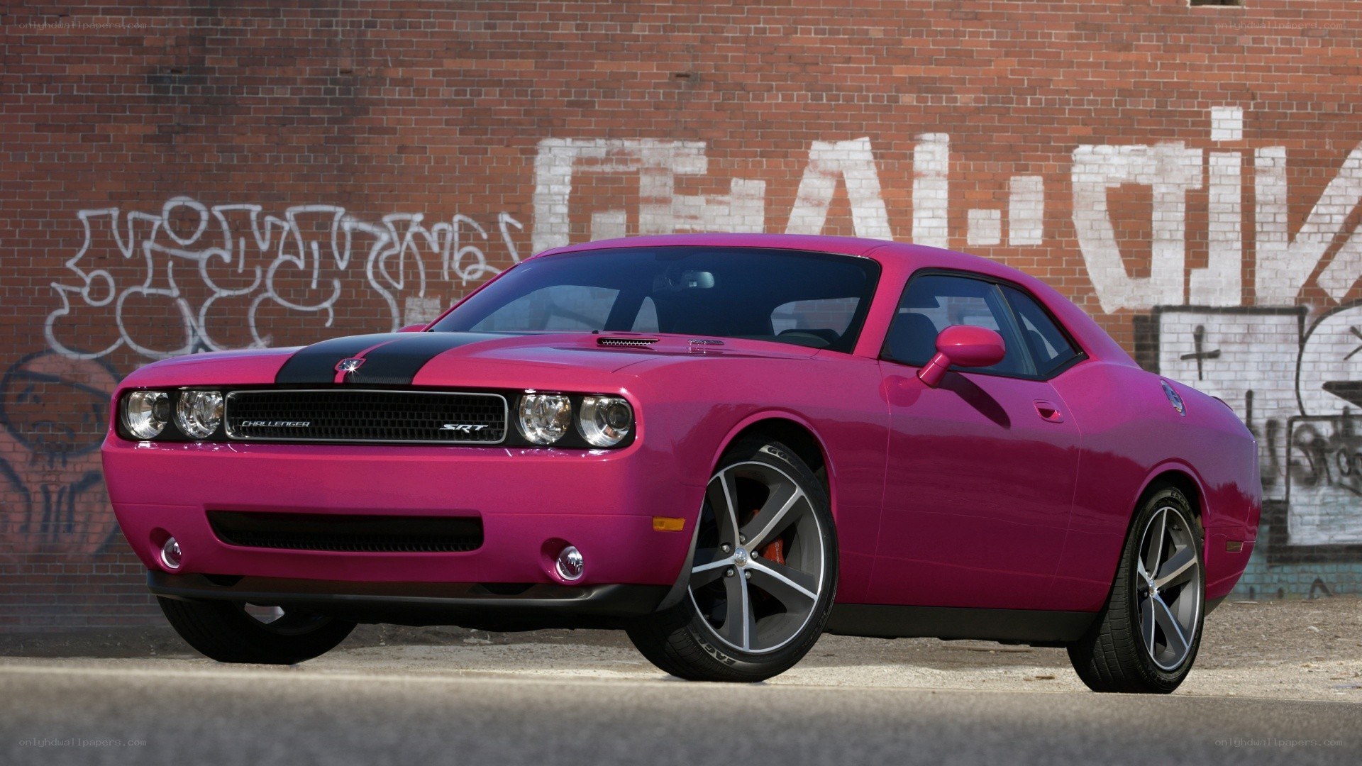 Pink Dodge Challenger SRT