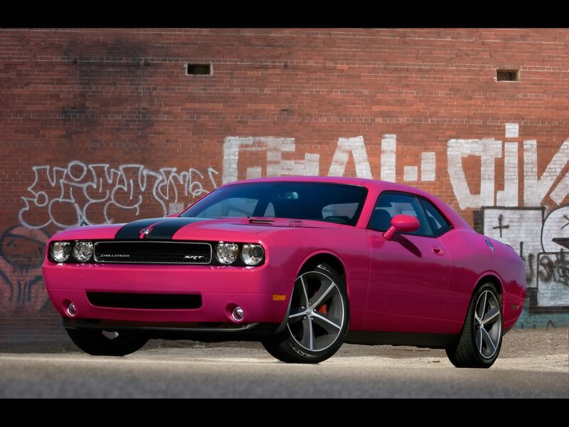 Pink Dodge Challenger SRT