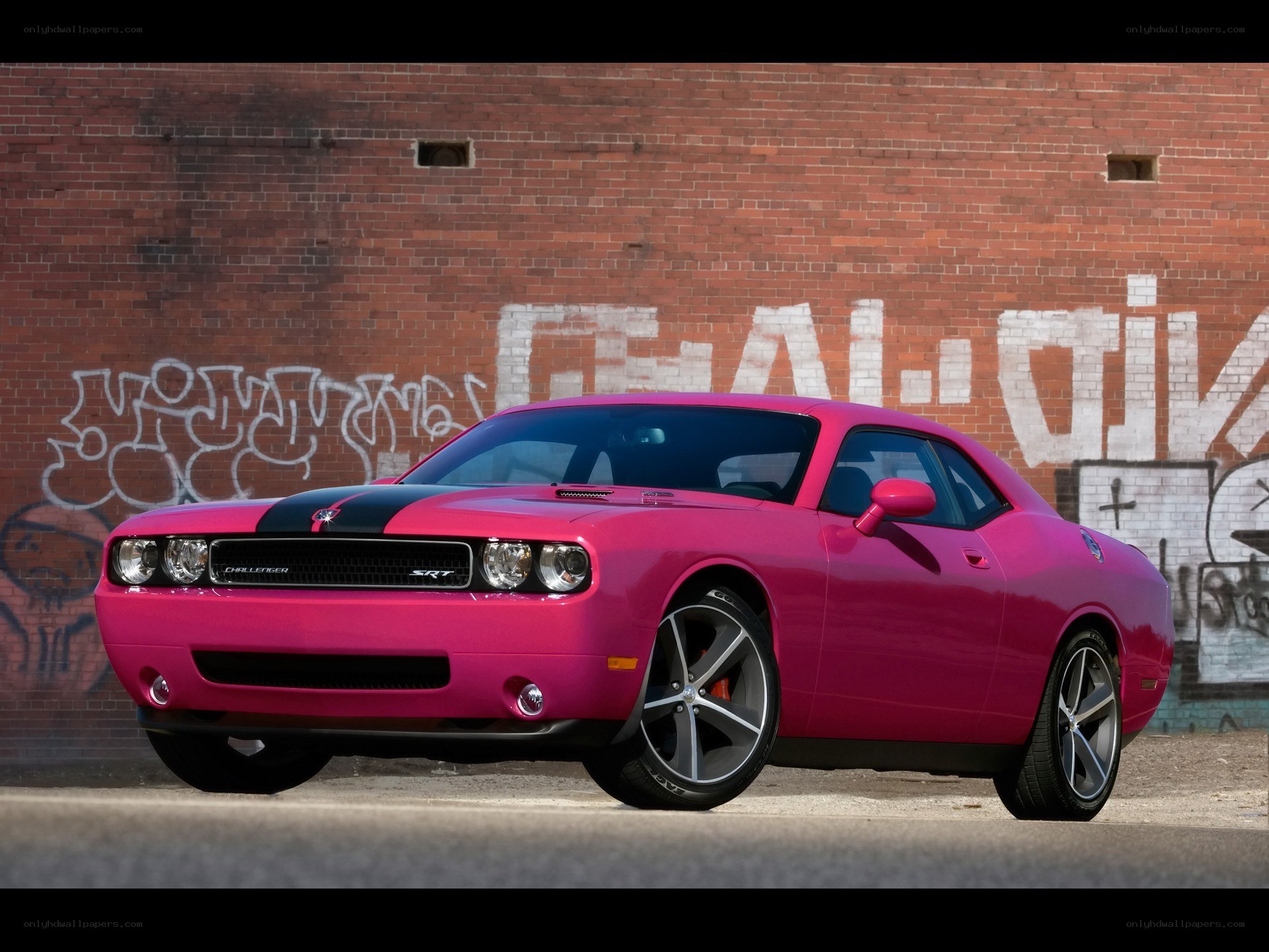 Pink Dodge Challenger SRT
