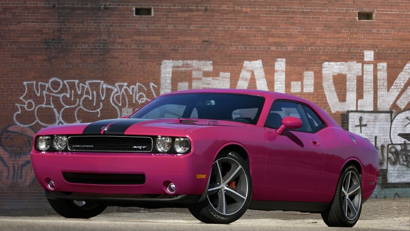 Pink Dodge Challenger — Urban