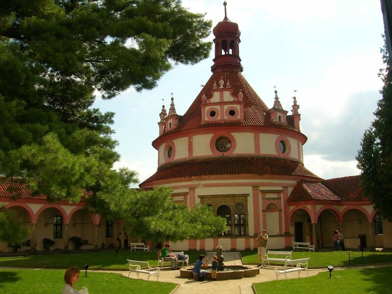 Pink Domed Building
