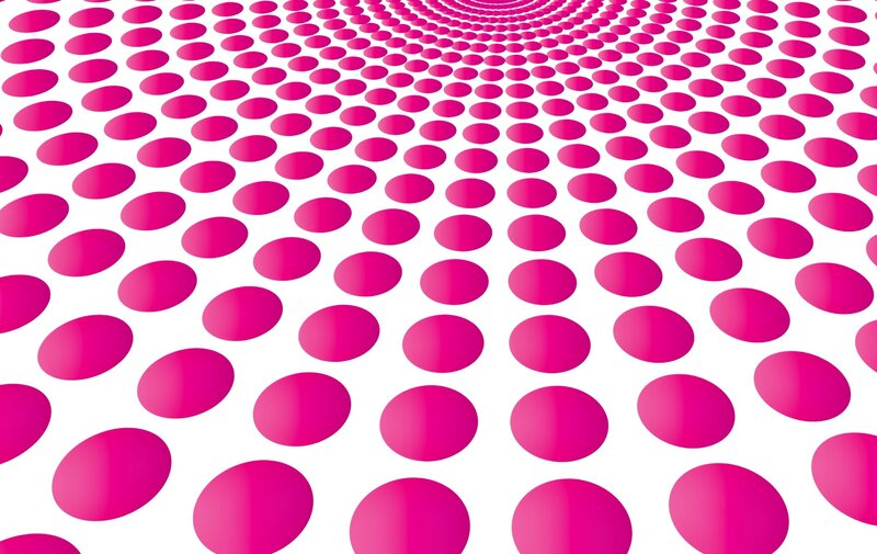 Pink Dots on White Background