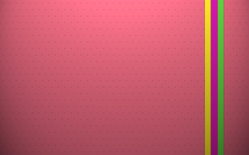 pink dotted background with colorful stripes