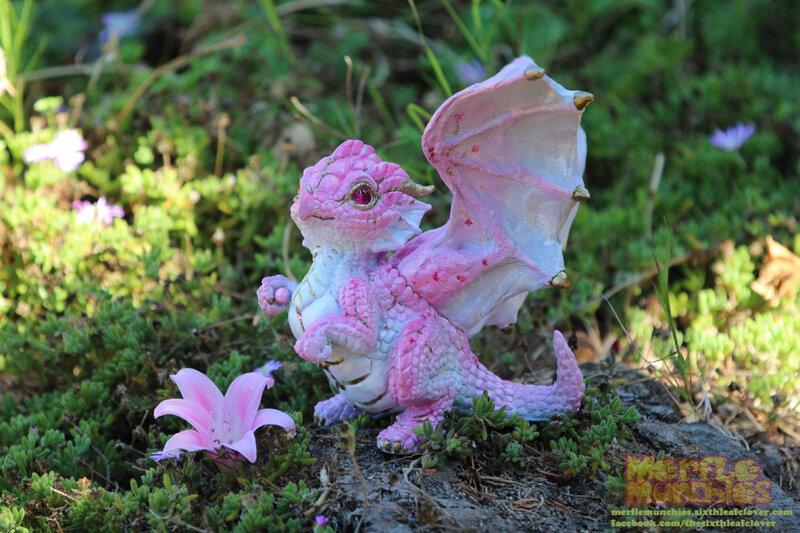 Pink Dragon Figurine