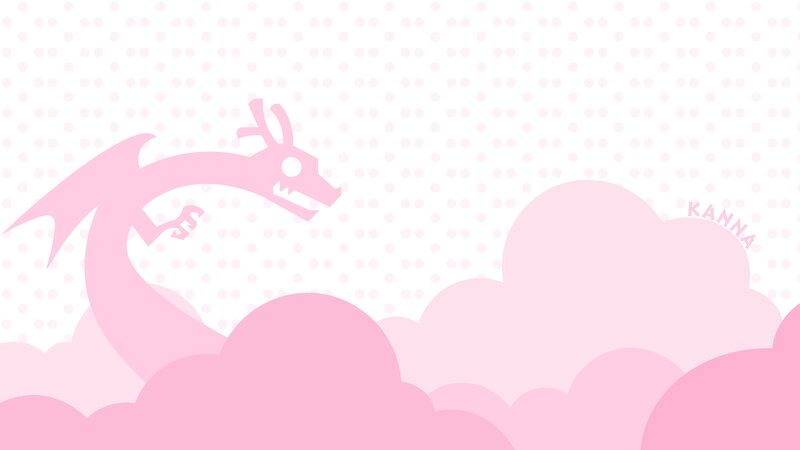 Pink Dragon Silhouette