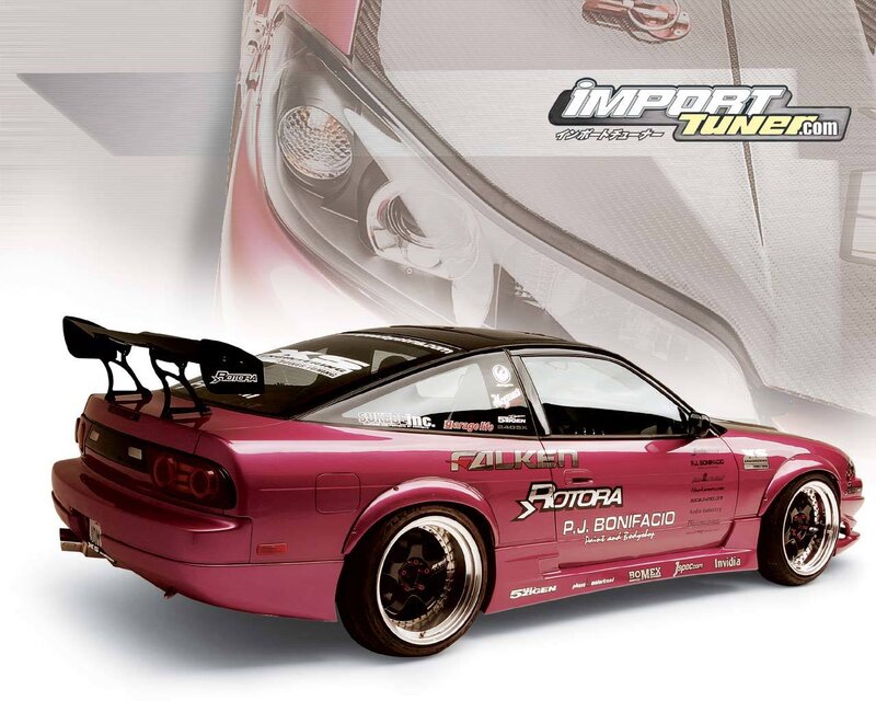 pink drift car with decals