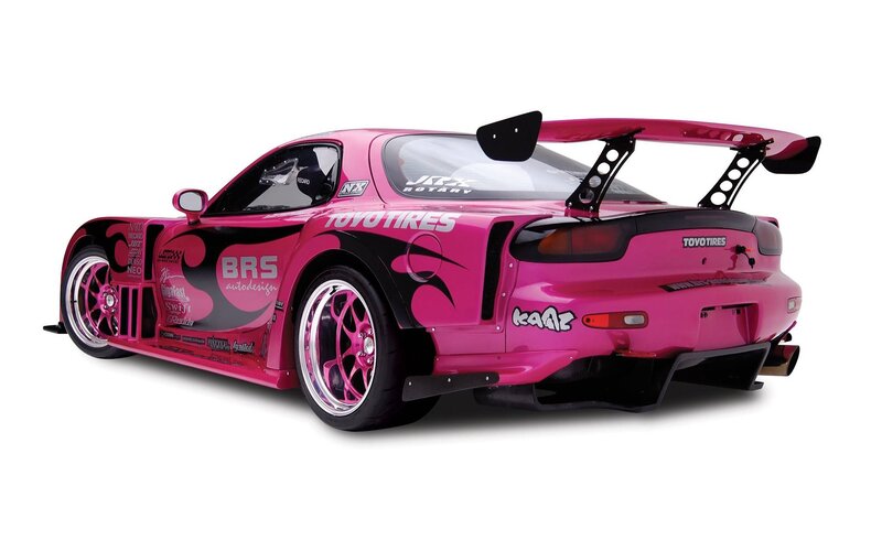 pink drift race car
