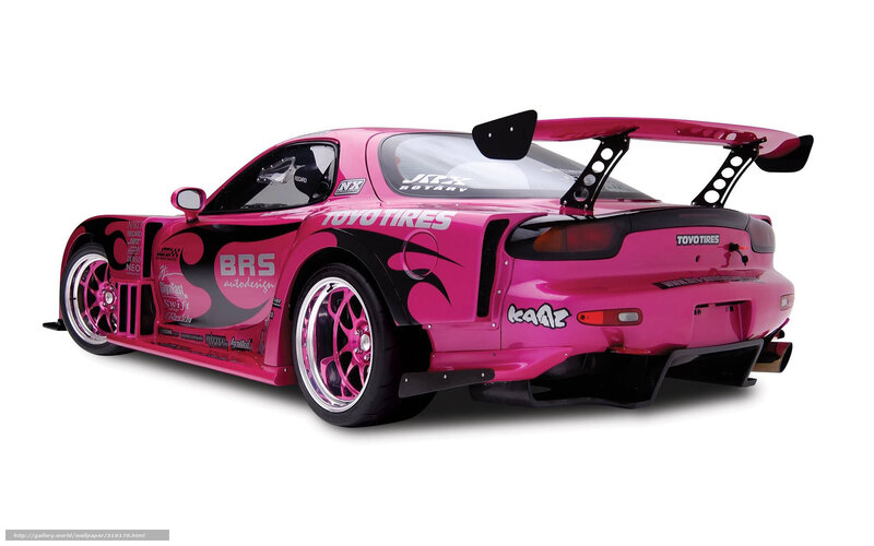 pink drift race car