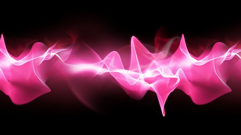 pink energy waves