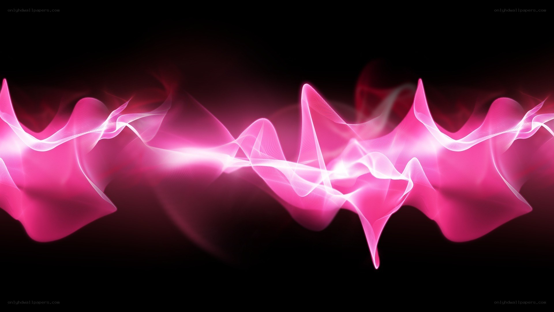 pink energy waves