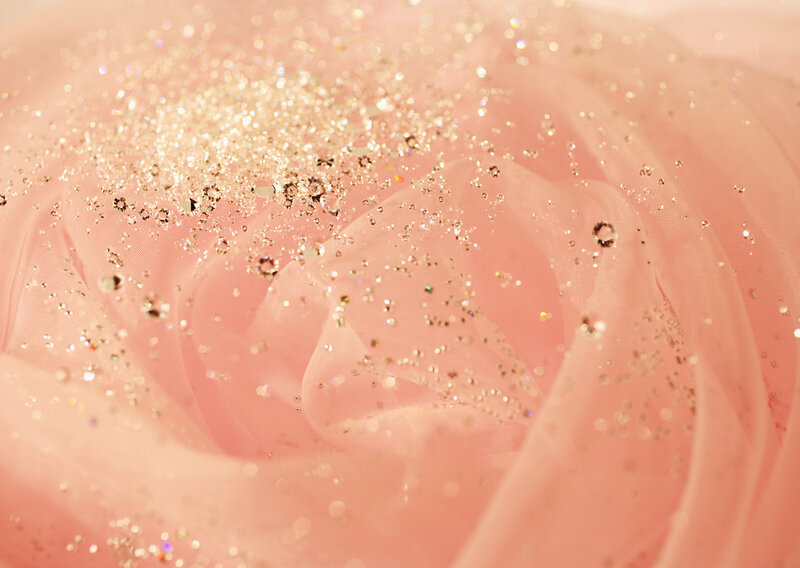 Pink Fabric with Glitter
