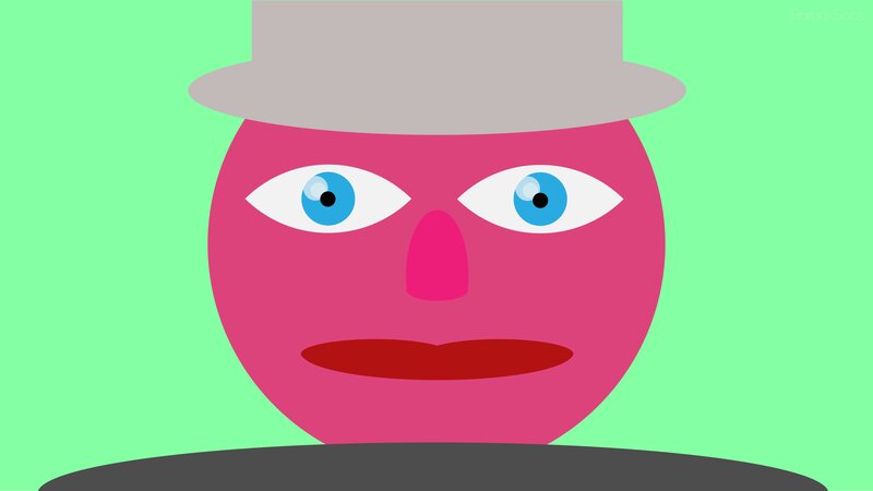 Pink Face with Hat