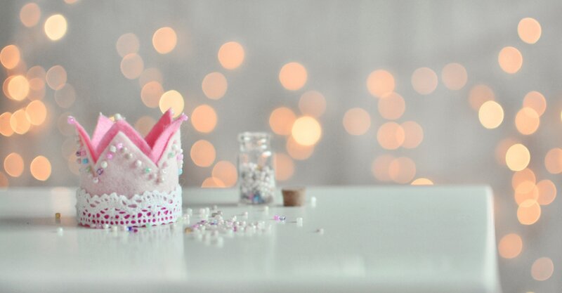 Pink Felt Crown