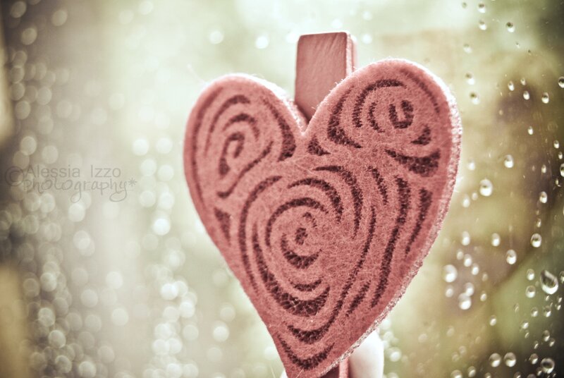 Pink Felt Heart