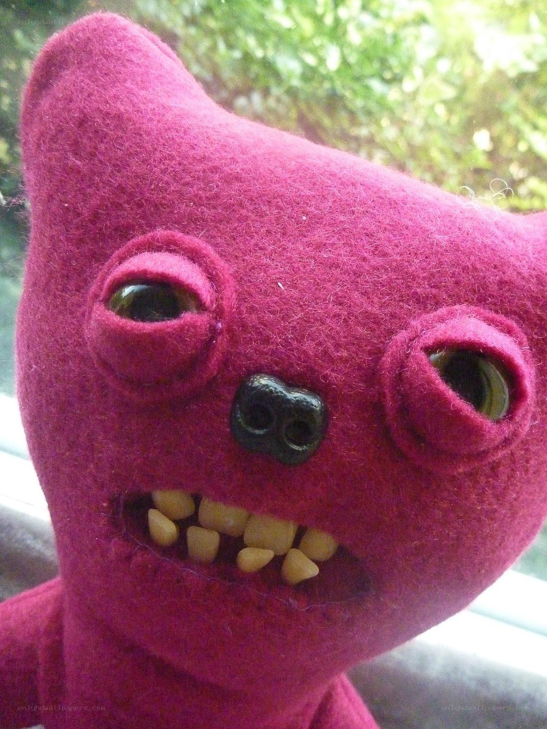 pink felt monster toy