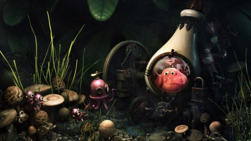 Pink Fish in Submarine