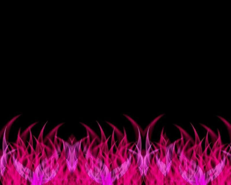 Pink Flames on Black