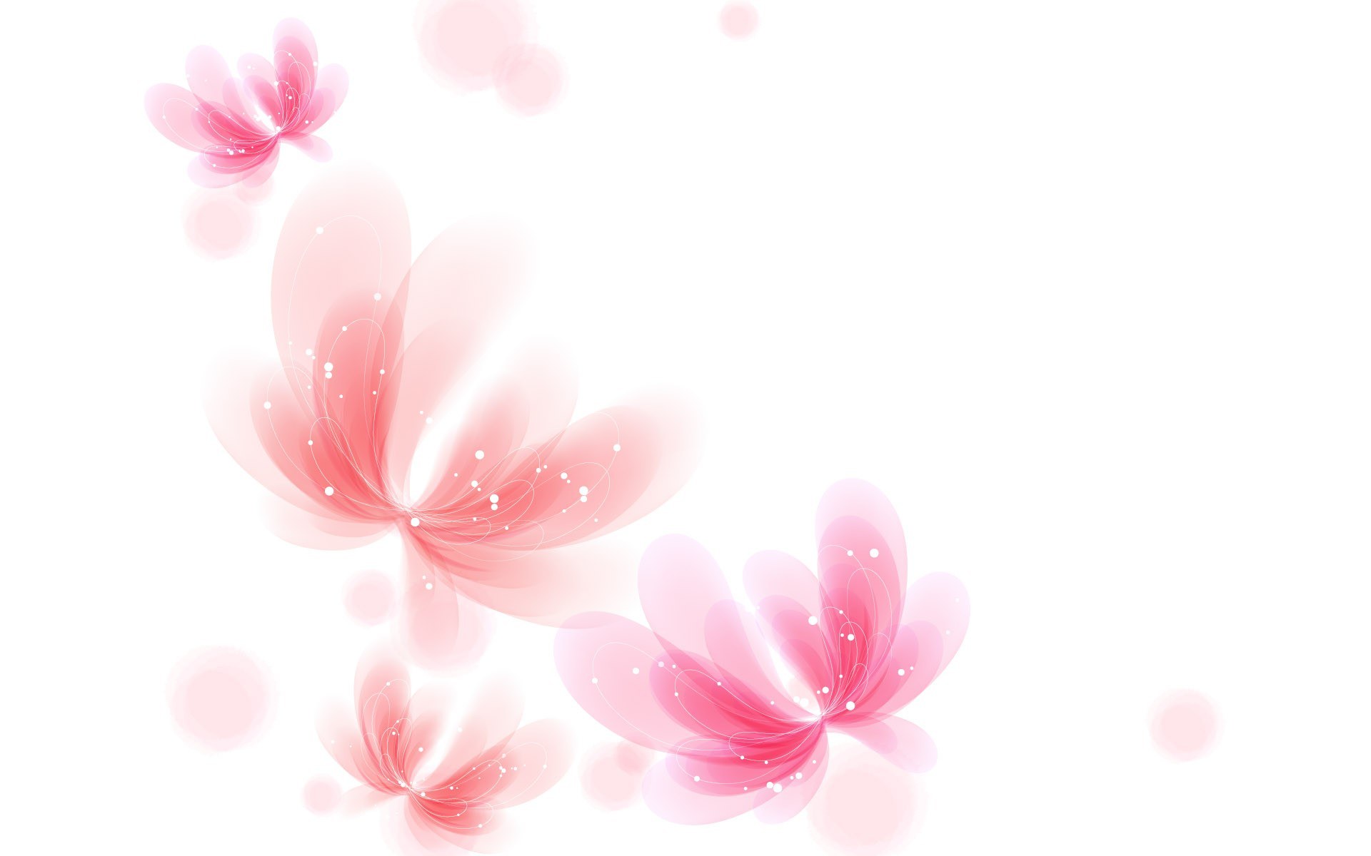 pink floral abstract background