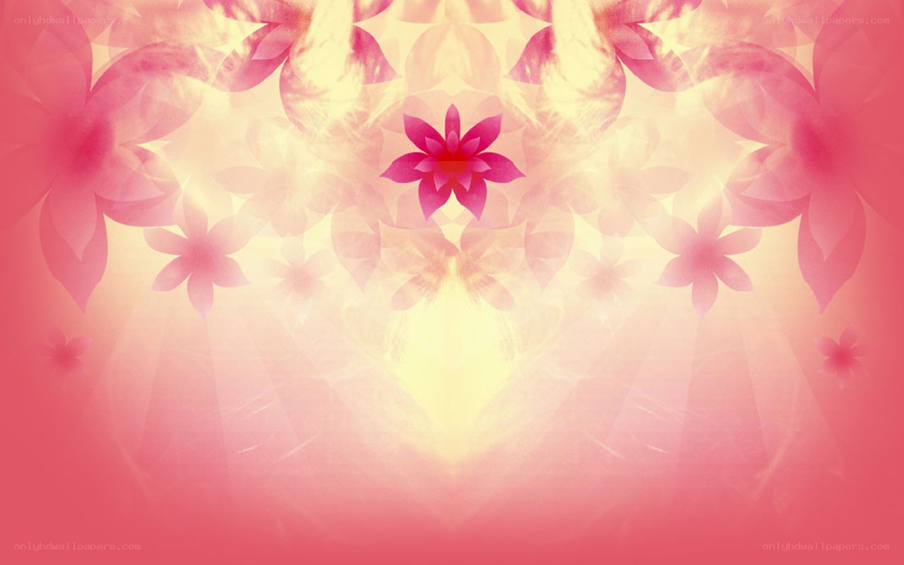 pink floral abstract background