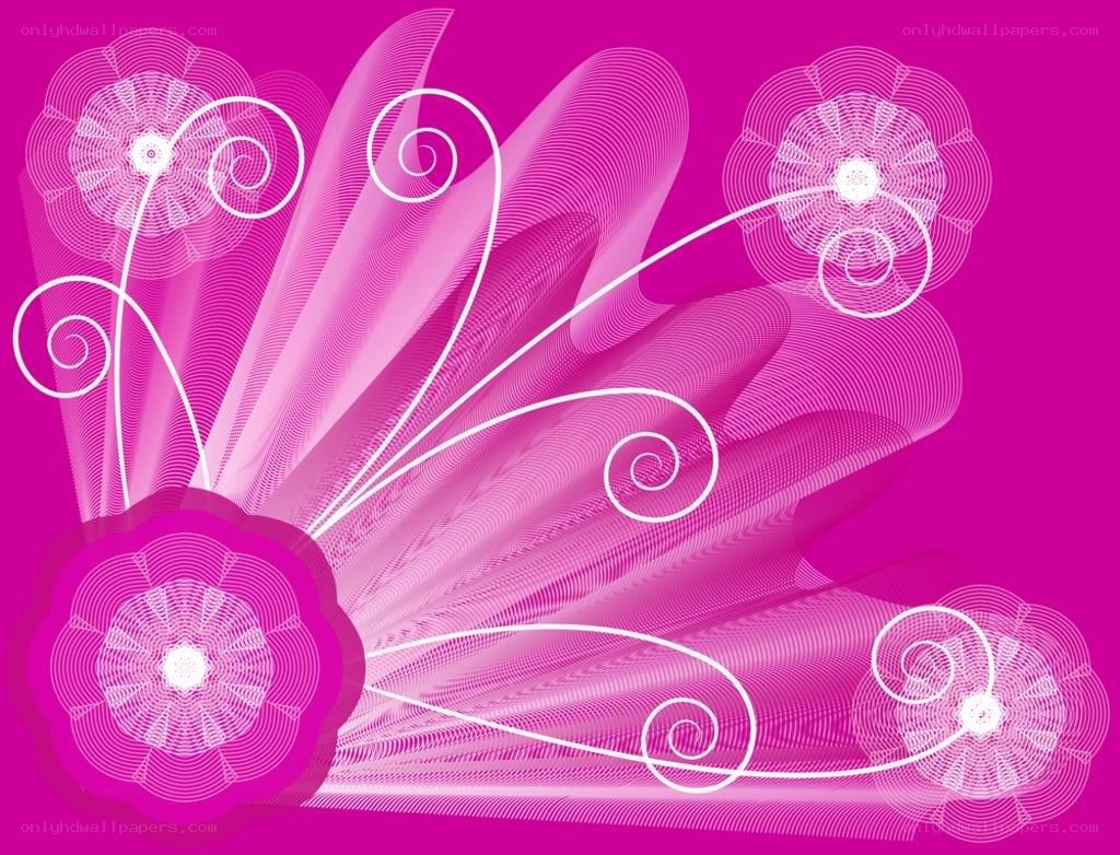 pink floral abstract design