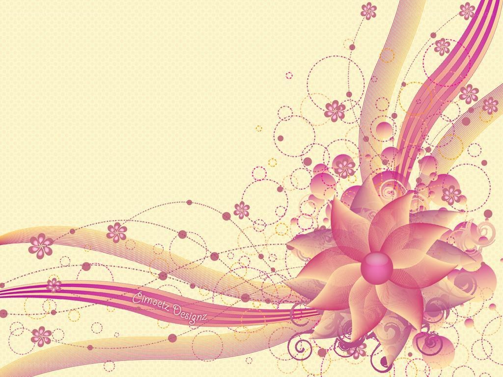 pink floral abstract design