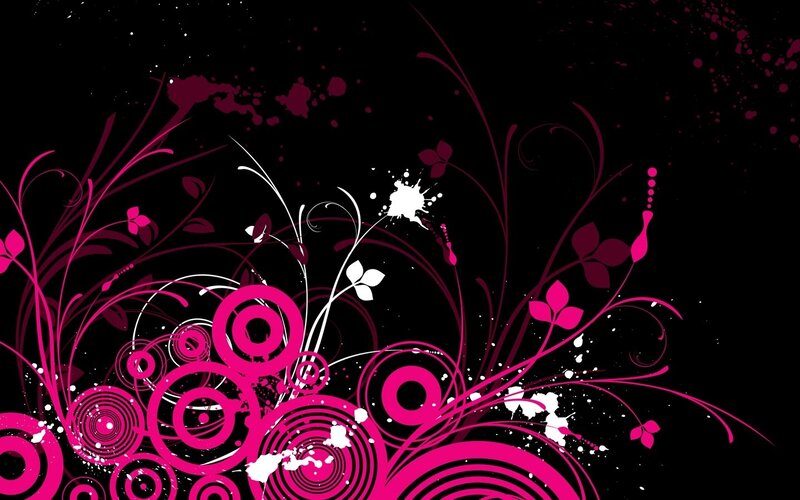 pink floral abstract design