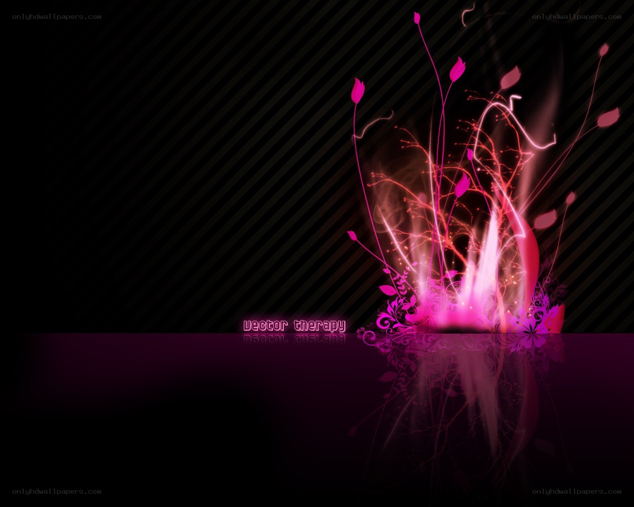 pink floral abstract design