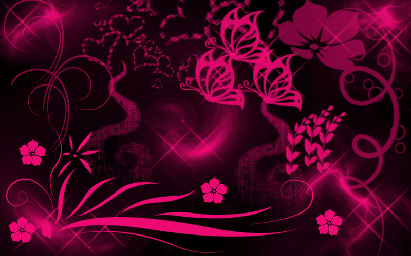 pink floral abstract design