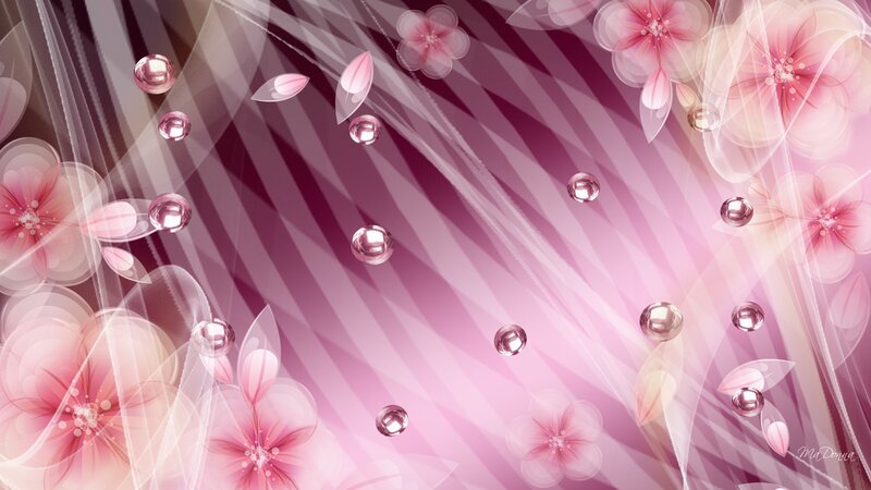 Pink Floral Abstract Design — Dreamy