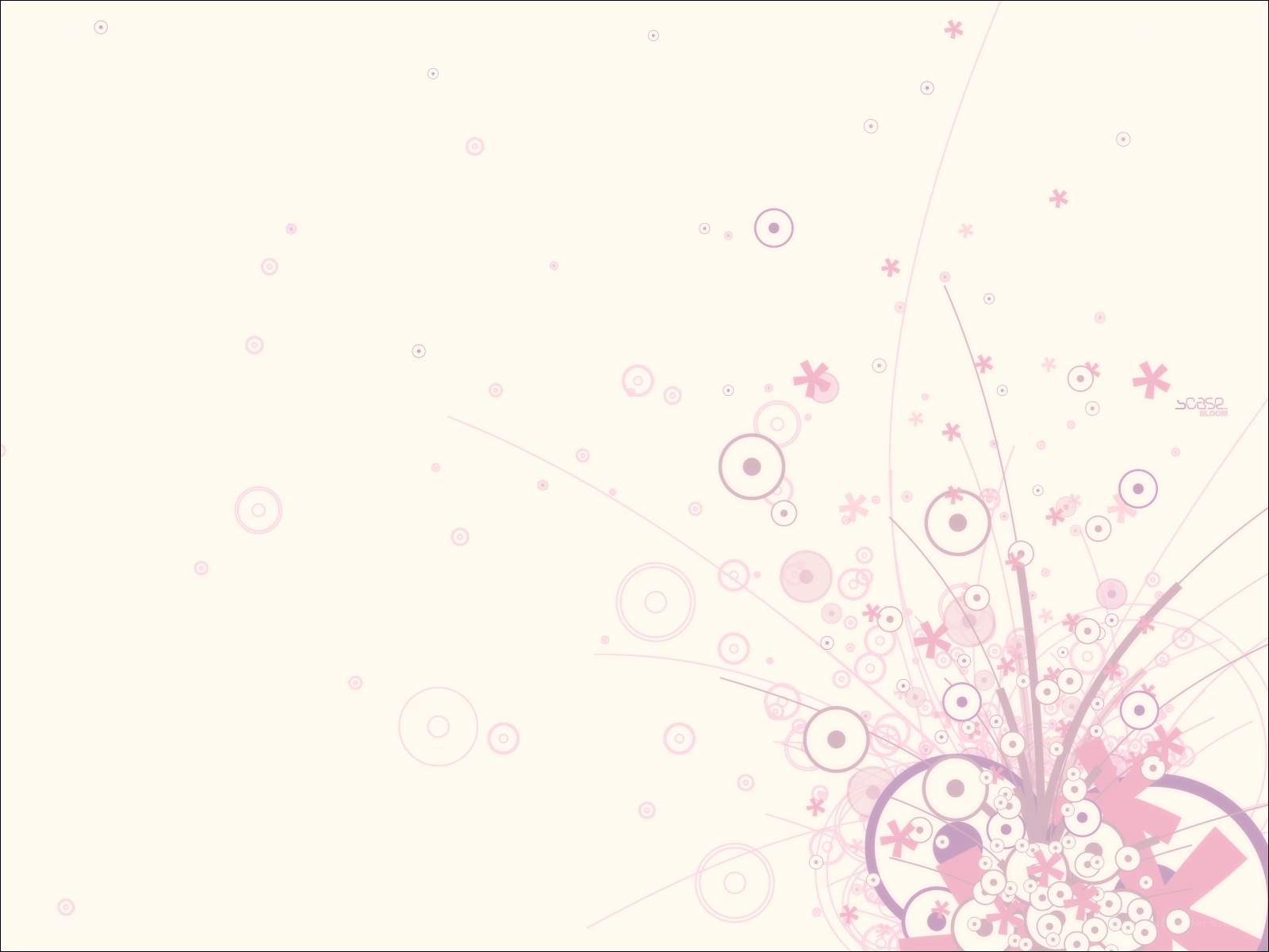 pink floral abstract design