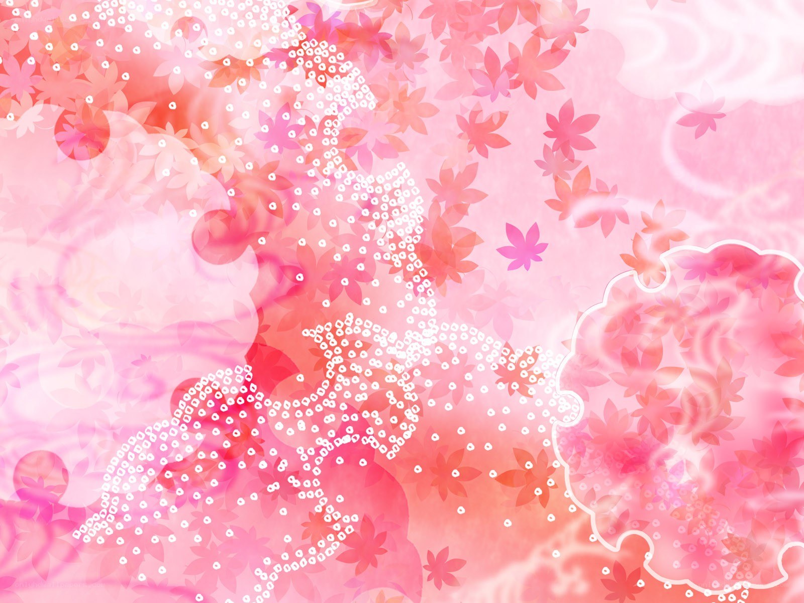 pink floral abstract pattern