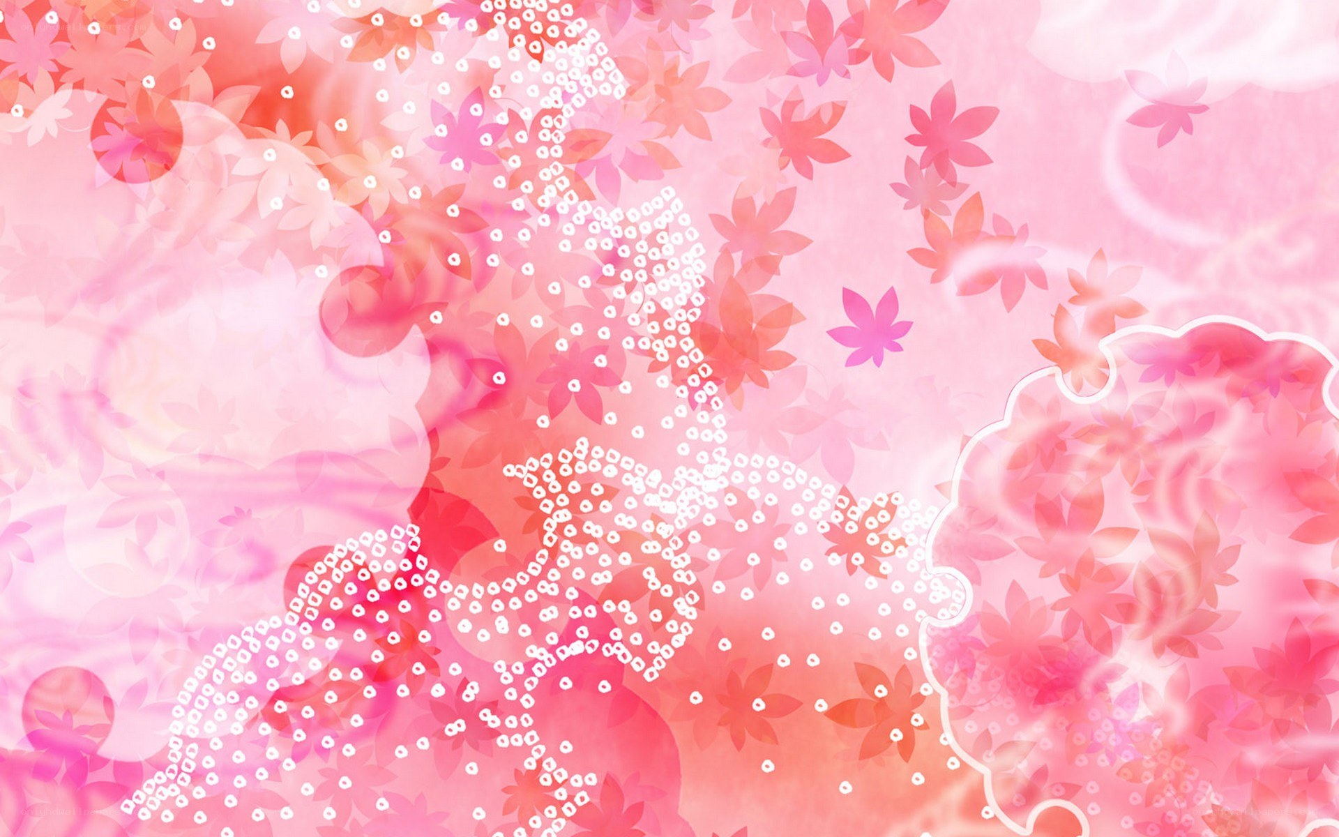 pink floral abstract pattern