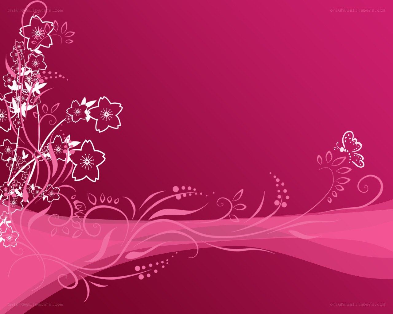pink floral background design
