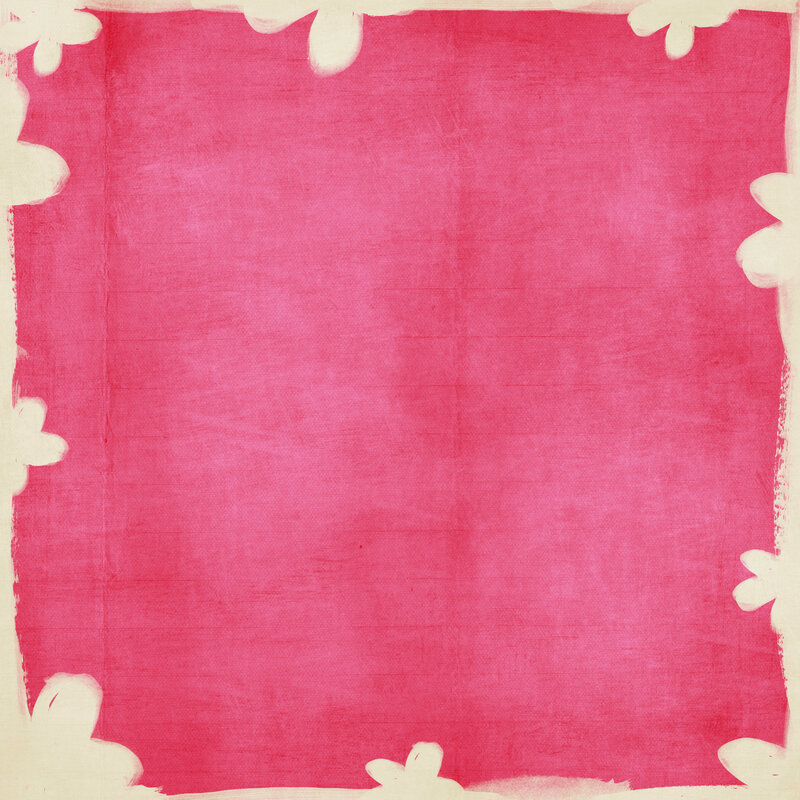 pink floral border background