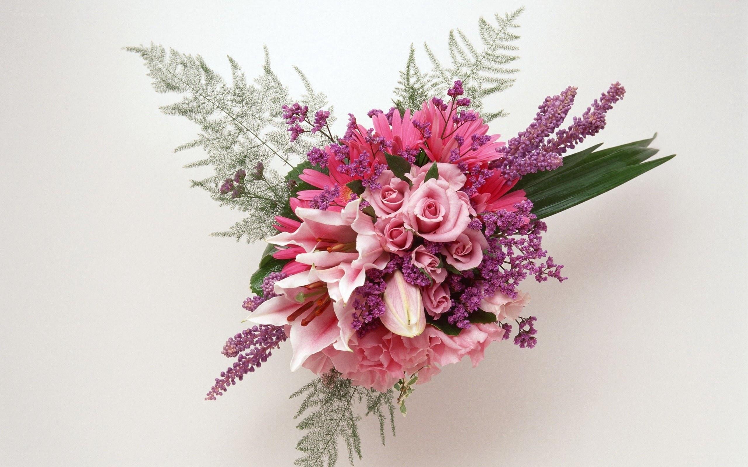 Pink floral bouquet arrangement