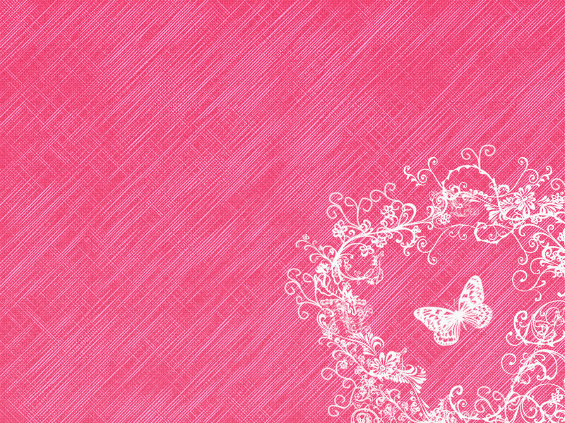 pink floral butterfly design