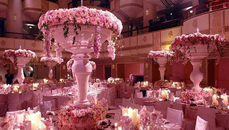Pink Floral Centerpiece — Elegant