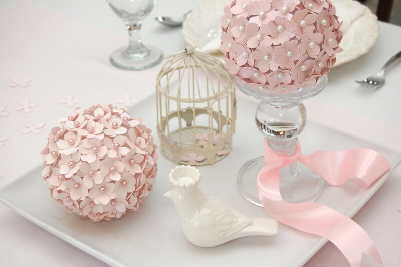Pink Floral Centerpieces