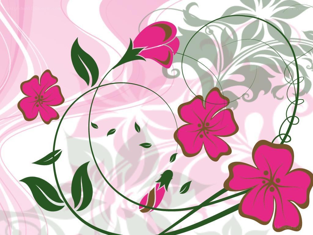pink floral design background