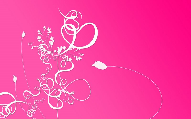 pink floral design