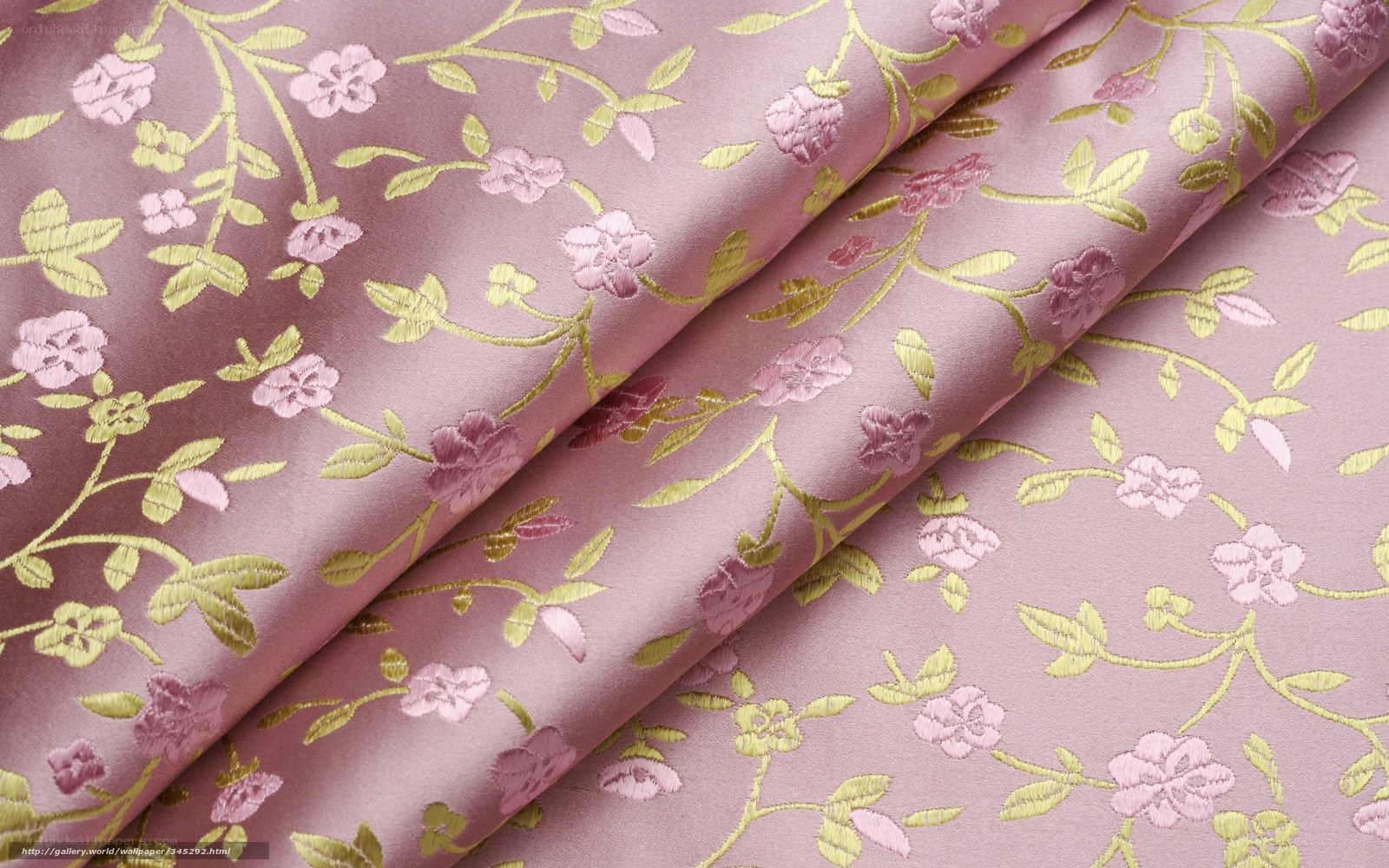 Pink floral fabric pattern