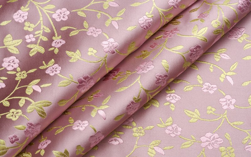 pink floral fabric pattern