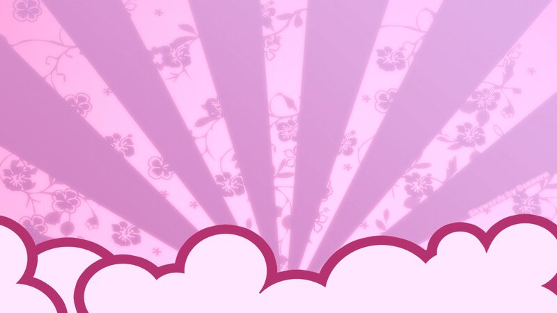 pink floral fan background