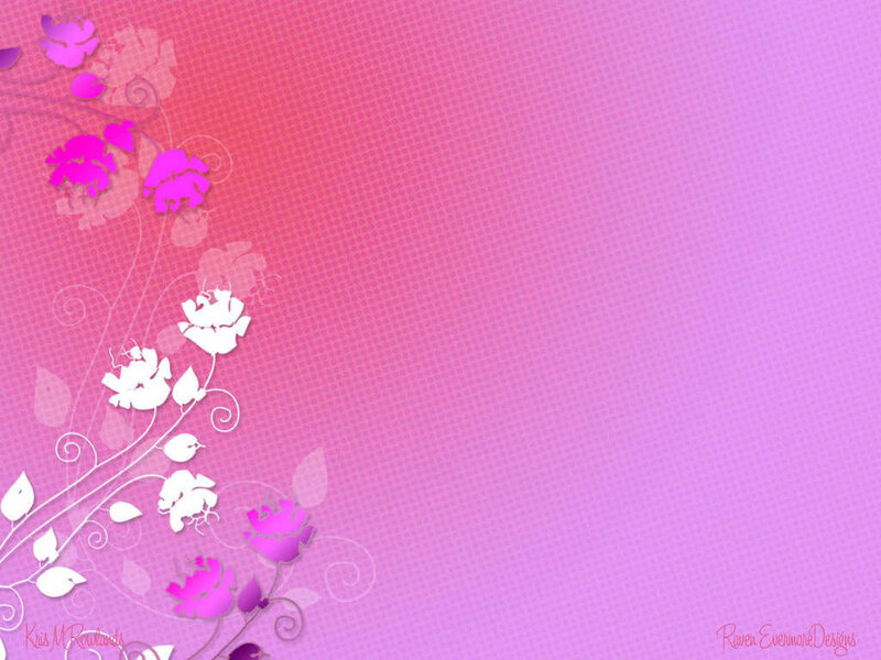 pink floral gradient background