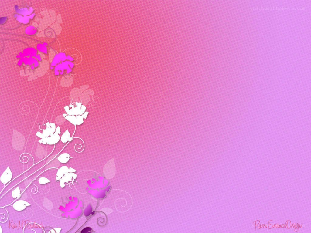 pink floral gradient background