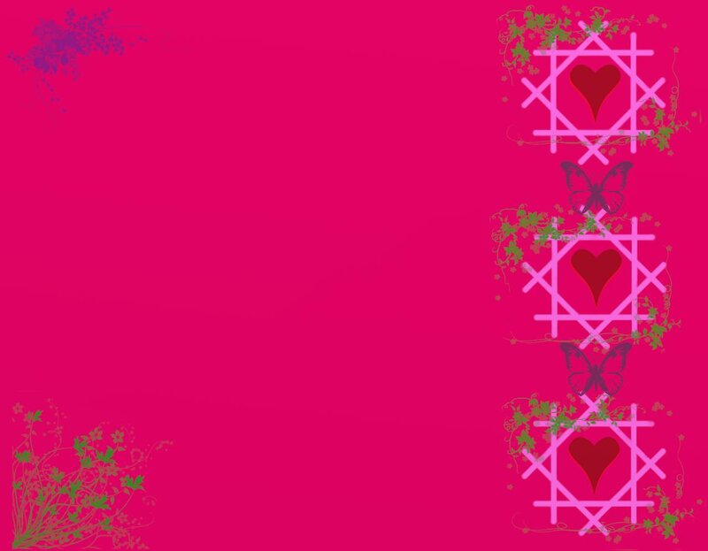 pink floral heart design