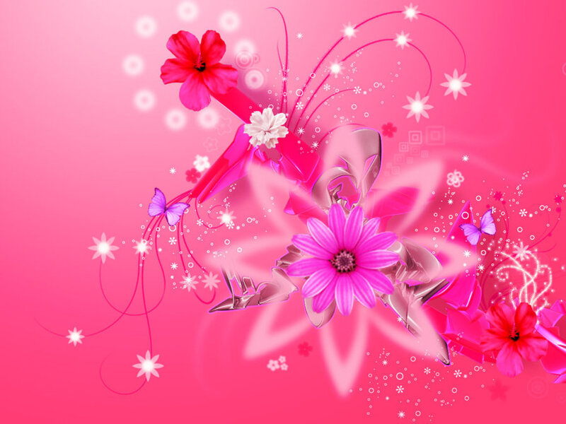 Pink Floral Illustration — Dreamy