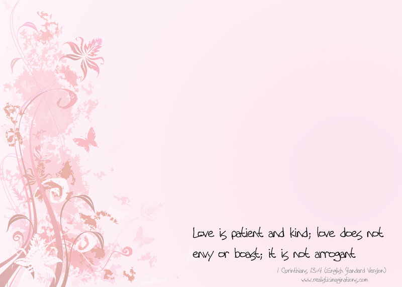 pink floral love quote